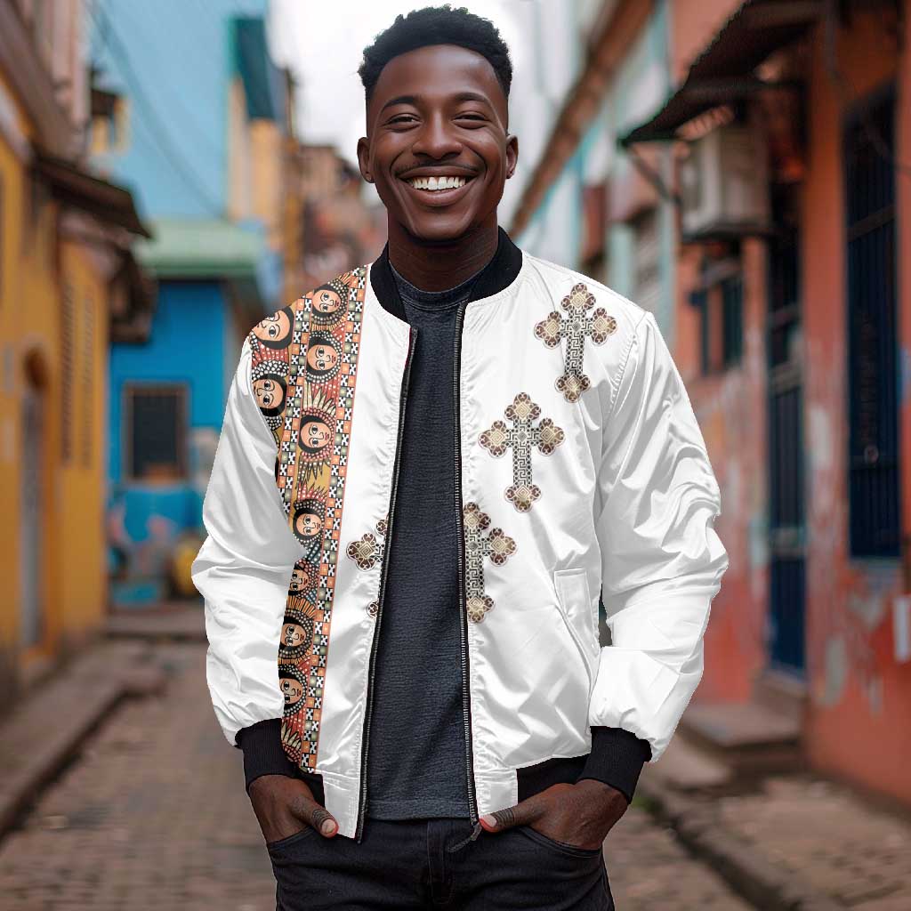 Ethiopia Angels Tilet With Cross Bomber Jacket