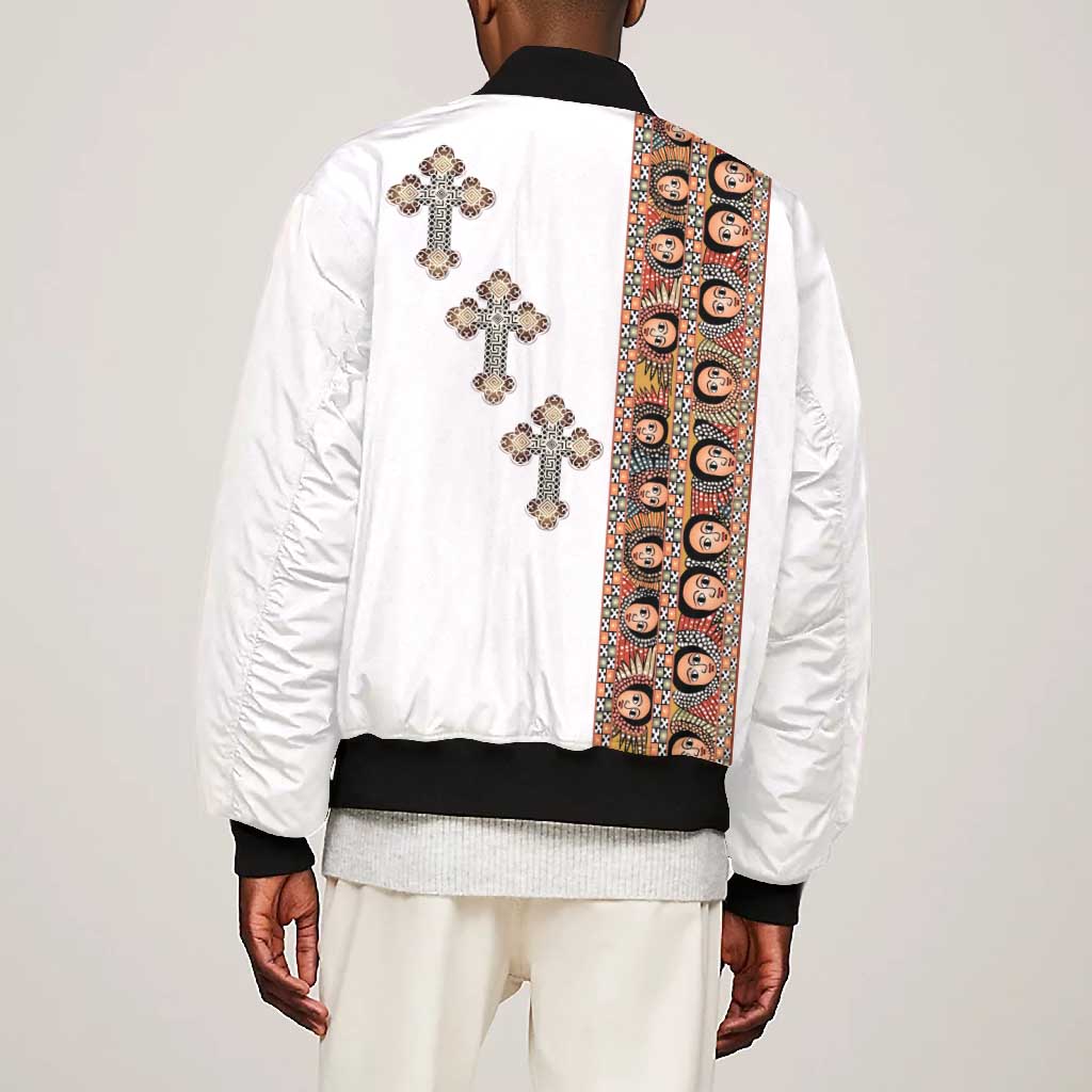 Ethiopia Angels Tilet With Cross Bomber Jacket
