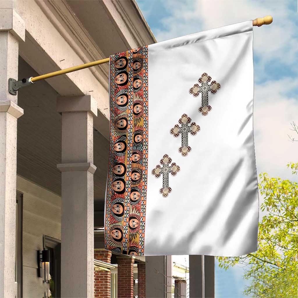 Ethiopia Angels Tilet With Cross Garden Flag