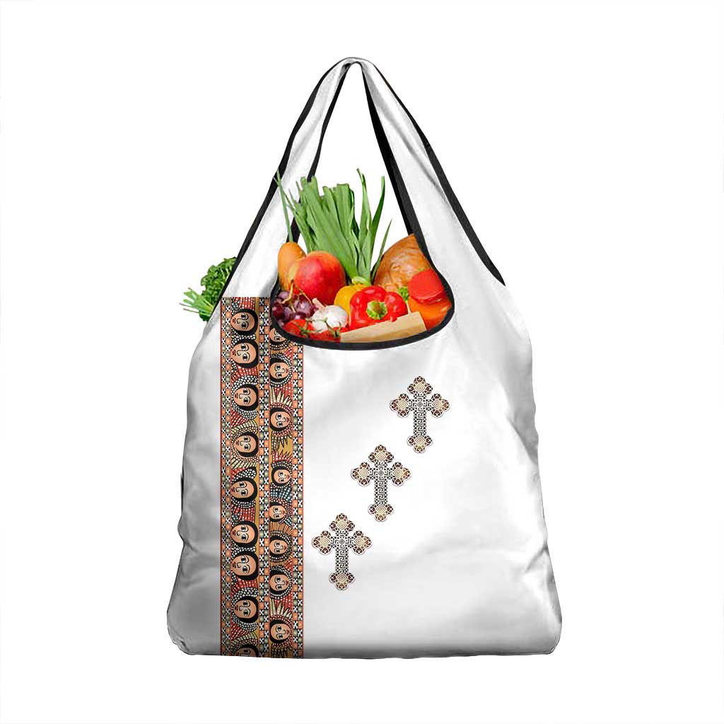 Ethiopia Angels Tilet With Cross Grocery Bag