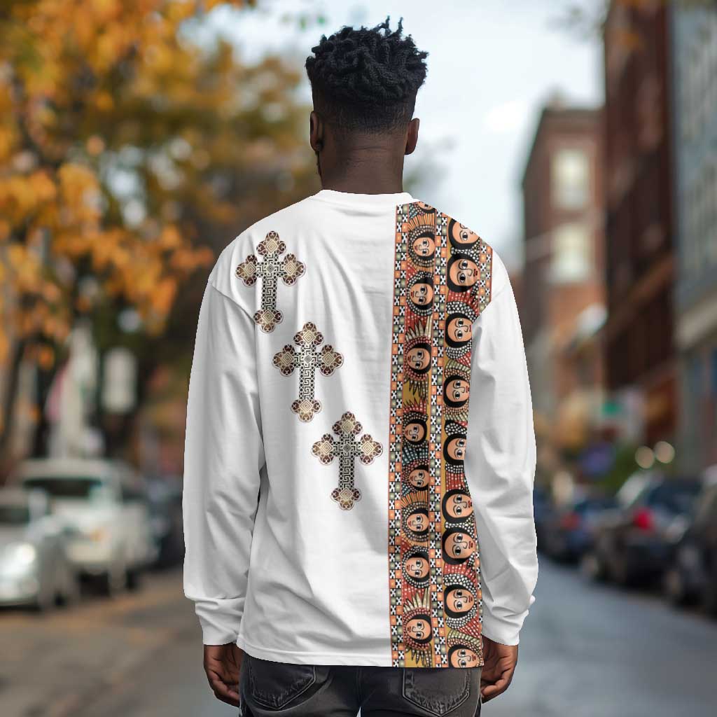 Ethiopia Angels Tilet With Cross Long Sleeve Shirt
