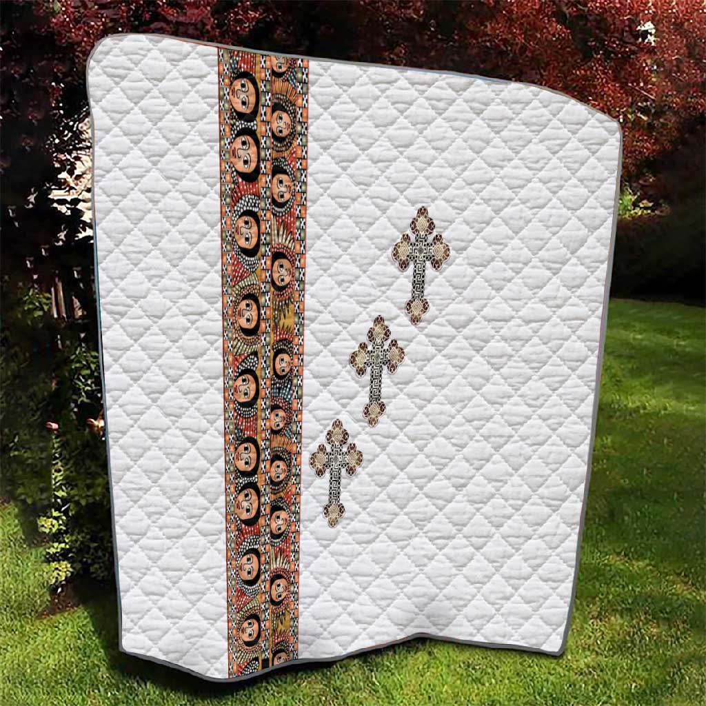 Ethiopia Angels Tilet With Cross Quilt