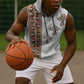 Ethiopia Angels Tilet With Cross Sleeveless Hoodie - African Pride