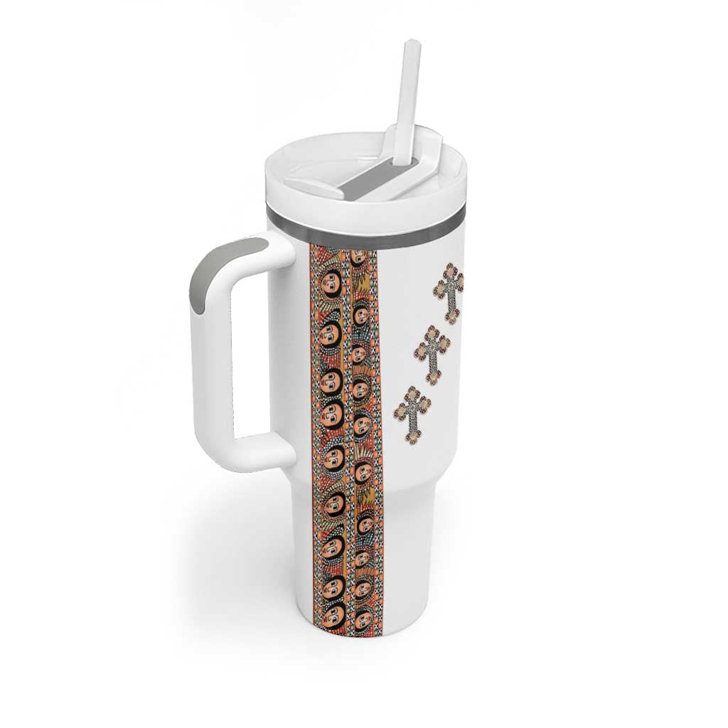 Ethiopia Angels Tilet With Cross Tumbler With Handle