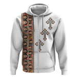 Ethiopia Angels Tilet With Cross Zip Hoodie