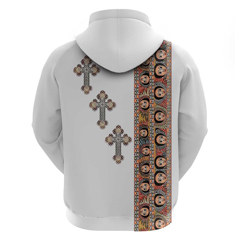 Ethiopia Angels Tilet With Cross Zip Hoodie