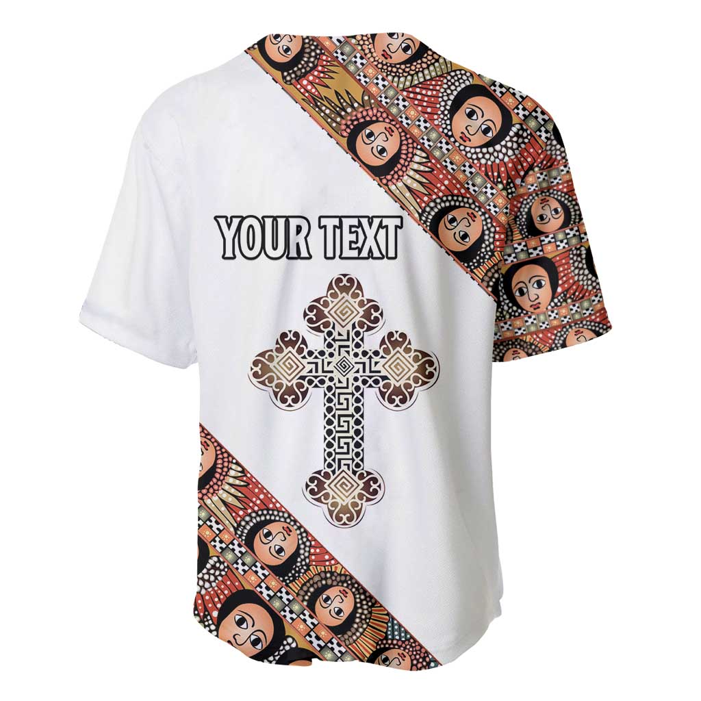Personalized Ethiopia Baseball Jersey Ethiopian Orthodox Church Angel