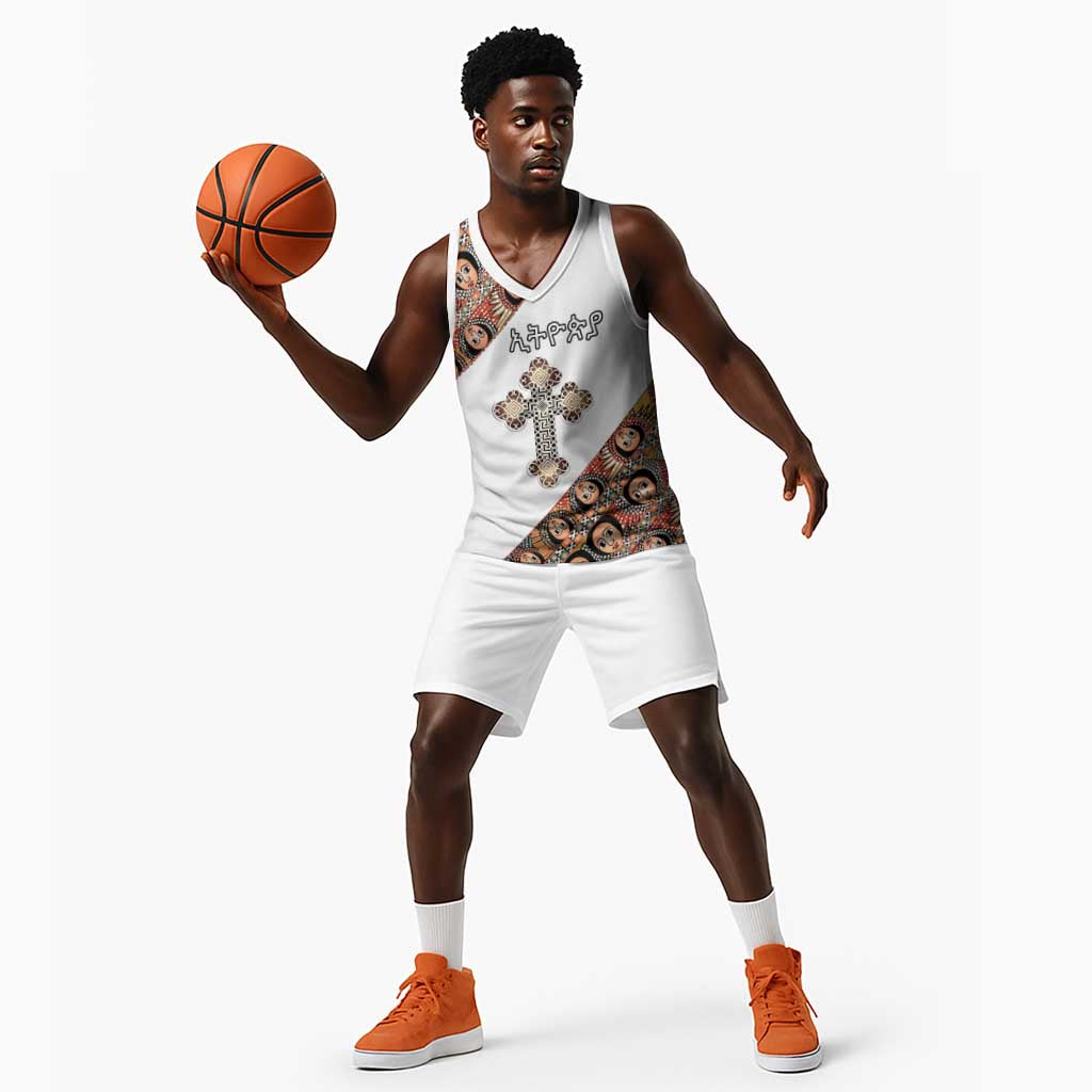Personalized Ethiopia Basketball Jersey Ethiopian Orthodox Church Angel LT15