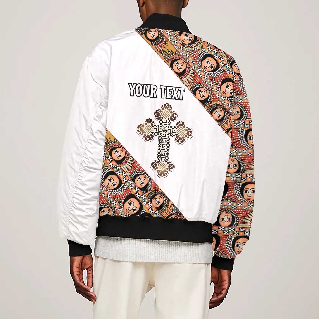 Personalized Ethiopia Bomber Jacket Ethiopian Orthodox Church Angel