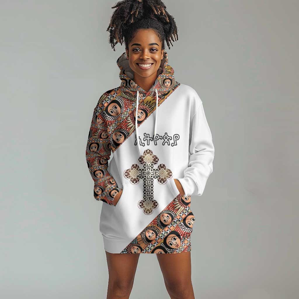 Personalized Ethiopia Hoodie Dress Ethiopian Orthodox Church Angel
