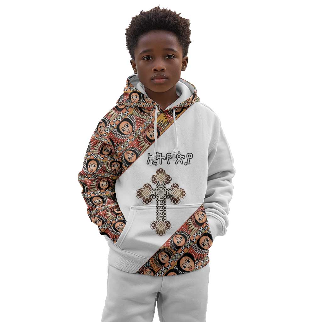 Personalized Ethiopia Kid Hoodie Ethiopian Orthodox Church Angel