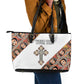 Personalized Ethiopia Leather Tote Bag Ethiopian Orthodox Church Angel
