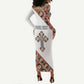 Personalized Ethiopia Long Sleeve Bodycon Dress Ethiopian Orthodox Church Angel LT15