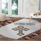 Personalized Ethiopia Round Carpet Ethiopian Orthodox Church Angel