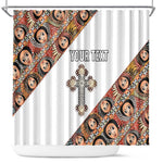 Personalized Ethiopia Shower Curtain Ethiopian Orthodox Church Angel