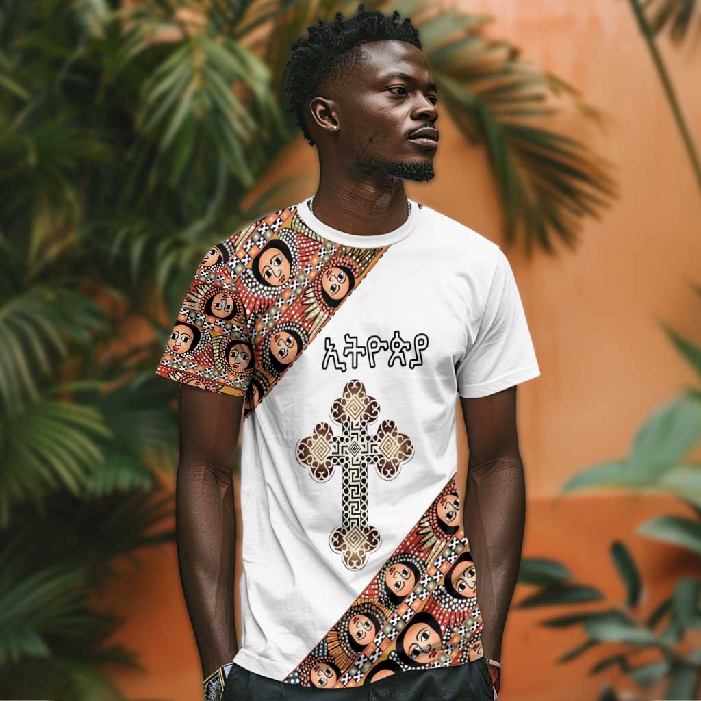 Personalized Ethiopia T shirt Ethiopian Orthodox Church Angel