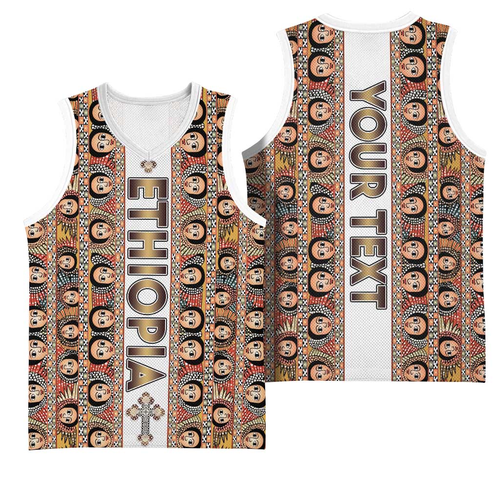 Personalized Ethiopia Basketball Jersey Ethiopian Tewahedo Angel Orthodox LT15