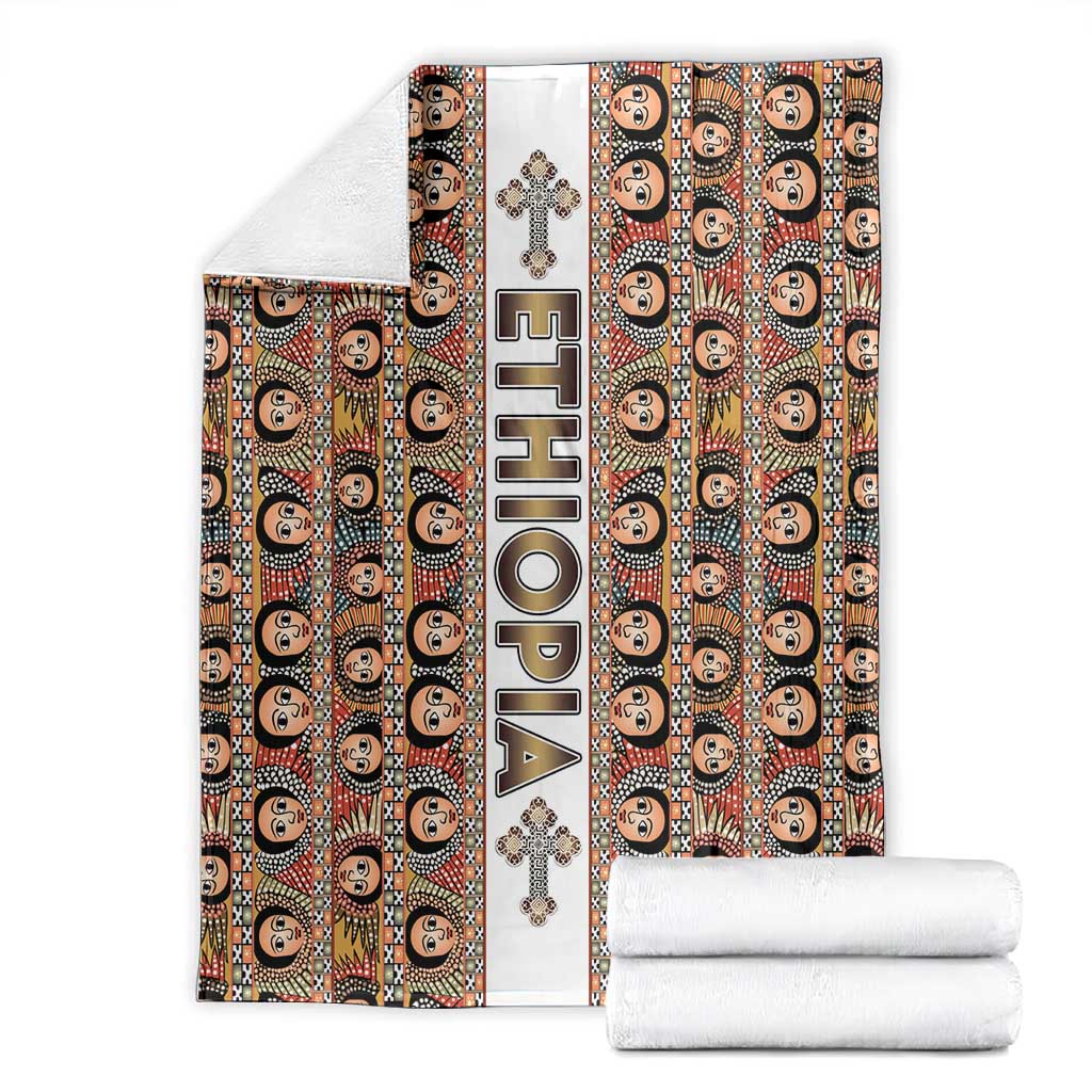 Personalized Ethiopia Blanket Ethiopian Tewahedo Angel Orthodox