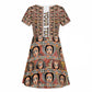 Personalized Ethiopia Kid Short Sleeve Dress Ethiopian Tewahedo Angel Orthodox