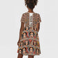 Personalized Ethiopia Kid Short Sleeve Dress Ethiopian Tewahedo Angel Orthodox