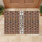 Personalized Ethiopia Rubber Doormat Ethiopian Tewahedo Angel Orthodox