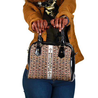 Personalized Ethiopia Shoulder Handbag Ethiopian Tewahedo Angel Orthodox