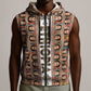 Personalized Ethiopia Sleeveless Zip Hoodie Ethiopian Tewahedo Angel Orthodox - African Pride