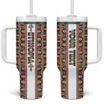 Personalized Ethiopia Tumbler With Handle Ethiopian Tewahedo Angel Orthodox