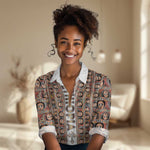Personalized Ethiopia Women Casual Shirt Ethiopian Tewahedo Angel Orthodox