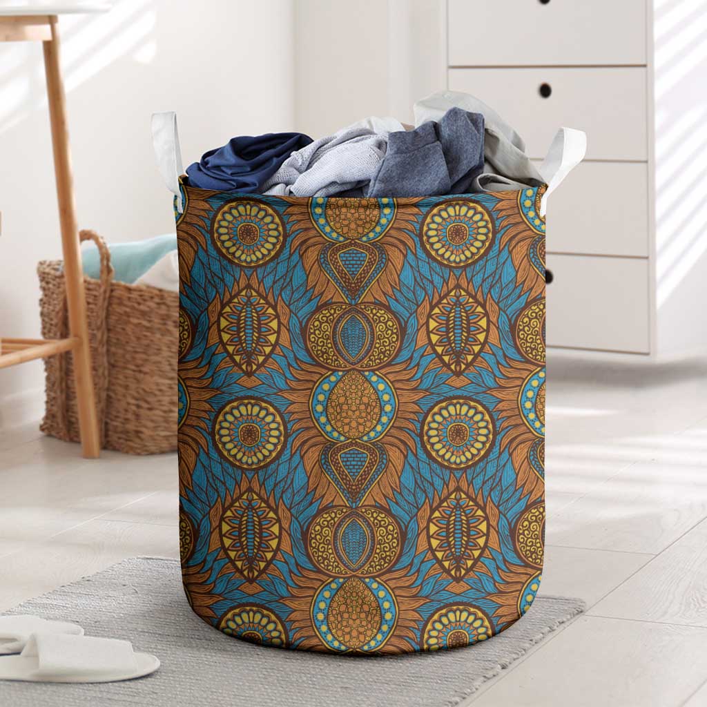 Tribal Earth African Ankara Pattern Laundry Basket