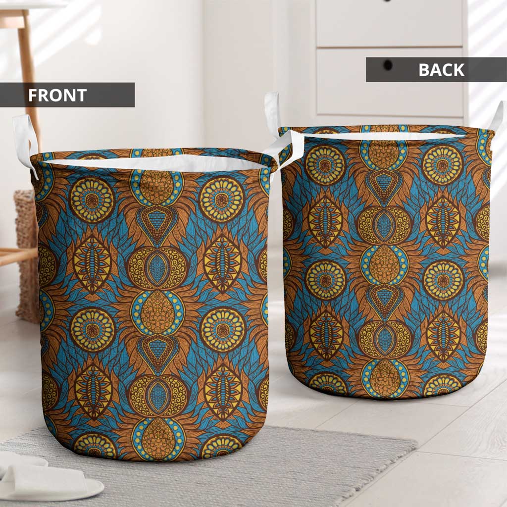 Tribal Earth African Ankara Pattern Laundry Basket
