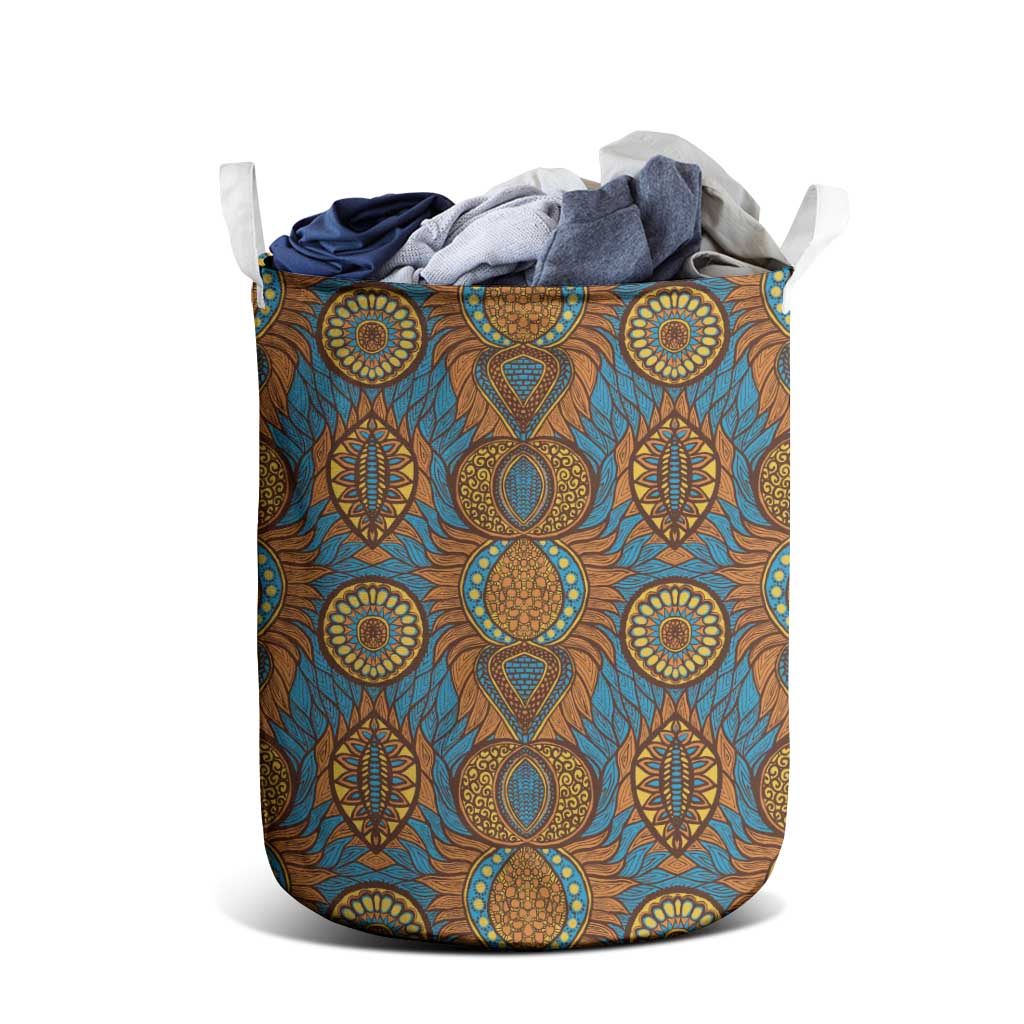 Tribal Earth African Ankara Pattern Laundry Basket