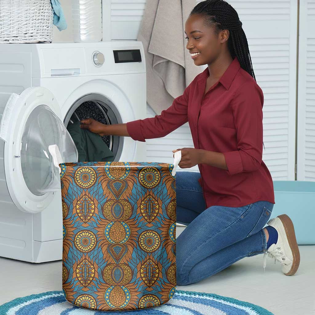 Tribal Earth African Ankara Pattern Laundry Basket