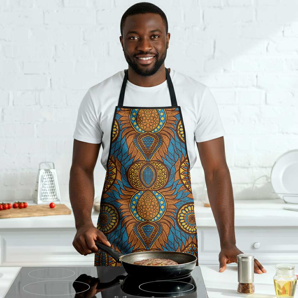 Tribal Earth African Ankara Pattern Apron