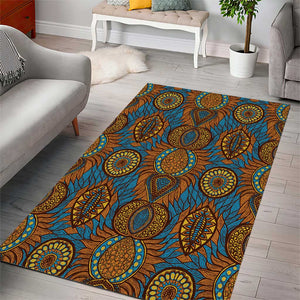 Tribal Earth African Ankara Pattern Area Rug