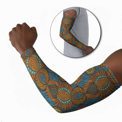 Tribal Earth African Ankara Pattern Arm Sleeves