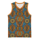 Tribal Earth African Ankara Pattern Basketball Jersey