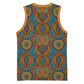 Tribal Earth African Ankara Pattern Basketball Jersey