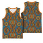 Tribal Earth African Ankara Pattern Basketball Jersey