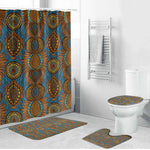 Tribal Earth African Ankara Pattern Bathroom Set