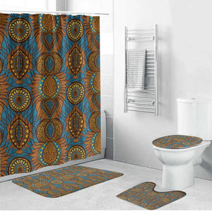 Tribal Earth African Ankara Pattern Bathroom Set