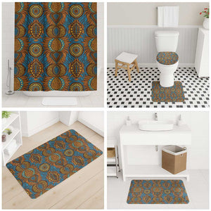 Tribal Earth African Ankara Pattern Bathroom Set