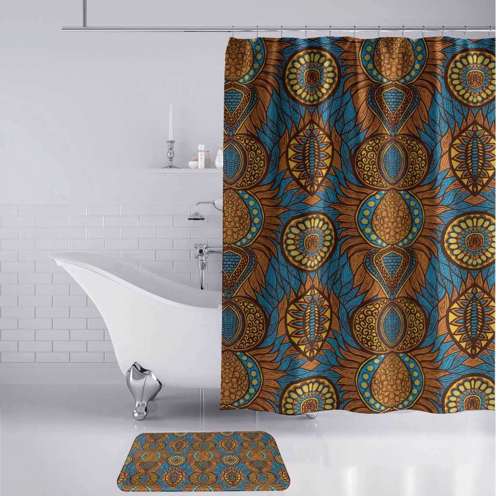 Tribal Earth African Ankara Pattern Bathroom Set