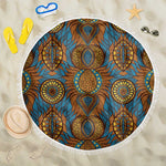Tribal Earth African Ankara Pattern Beach Blanket