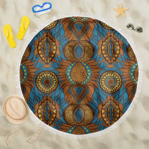 Tribal Earth African Ankara Pattern Beach Blanket