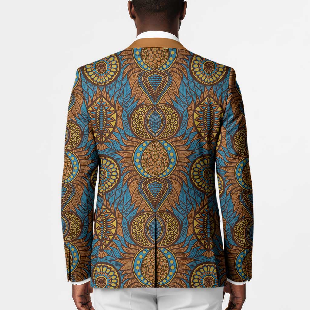 Tribal Earth African Ankara Pattern Blazer