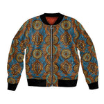 Tribal Earth African Ankara Pattern Bomber Jacket