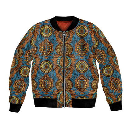 Tribal Earth African Ankara Pattern Bomber Jacket