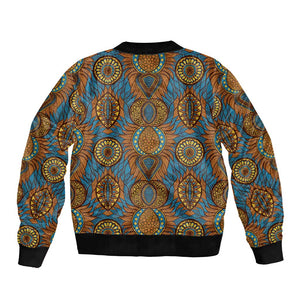 Tribal Earth African Ankara Pattern Bomber Jacket