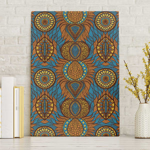 Tribal Earth African Ankara Pattern Canvas Wall Art